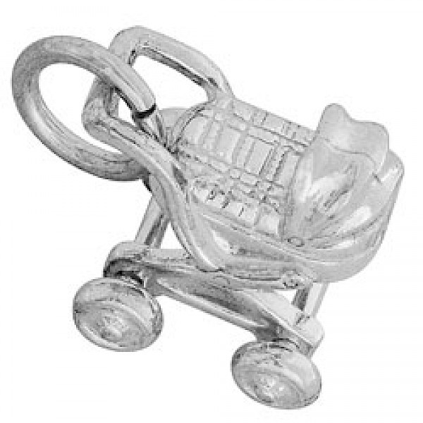 Silver Pram Charm - L9679