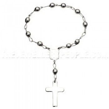 Silver Rosary Bracelet