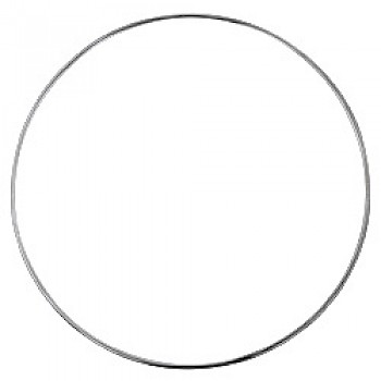 Silver Round Thin Wire Bangle - 1mm Solid