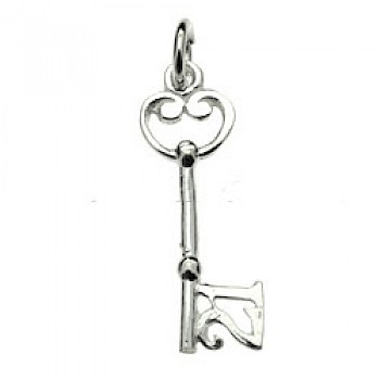 Small 21 Key Silver Charm - 2643