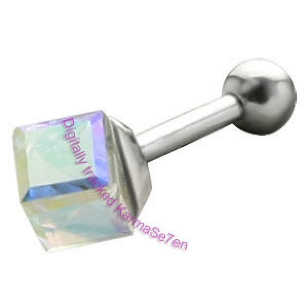 Silver Special FX Cube Upper Ear Stud