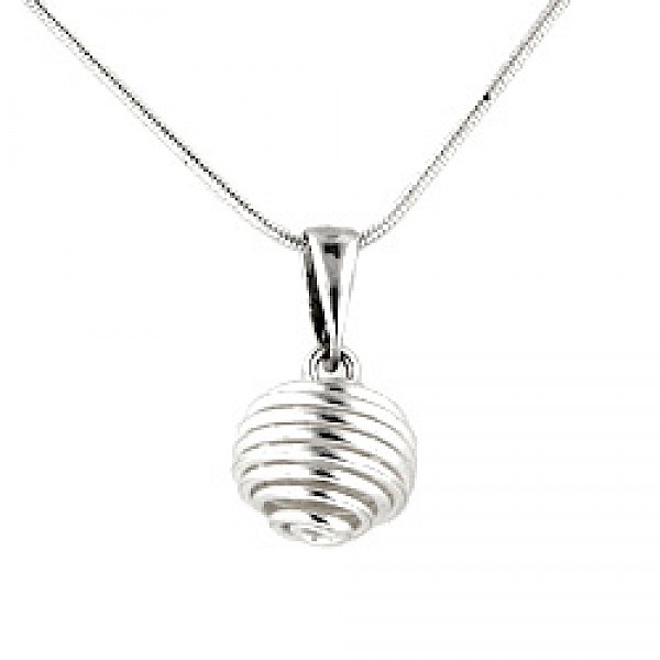 Silver Spiral Pendant - PT026