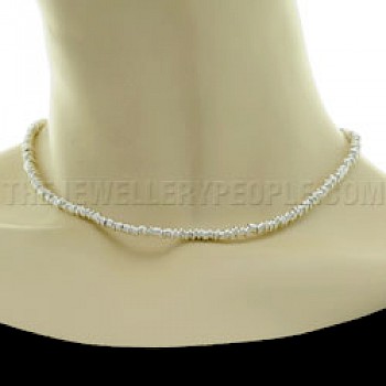 Silver 4mm Sweetie Necklace - 16" long