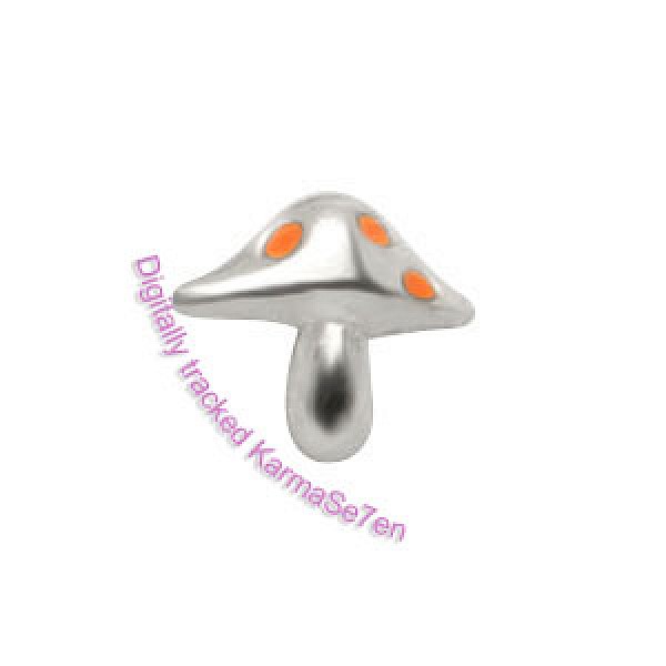 Silver Toad Stool Nose Stud