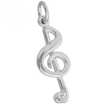 Silver Treble Clef Charm - L8426