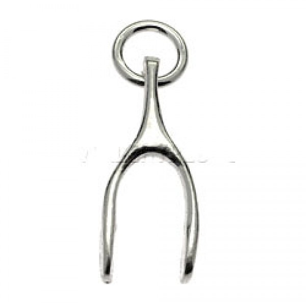 Wishbone Silver Charm - 4979