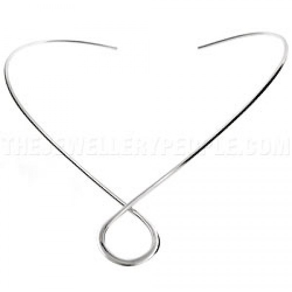 Simple Loop Silver Collar