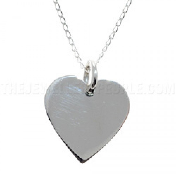 Simple Silver Heart Pendant