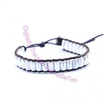 Single Wrap Bead Bracelets - Ice Queen