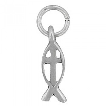Small Fish Silver Charm