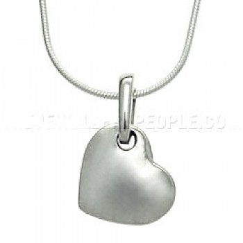 Small Heart Pendant - Antique finish - L9076