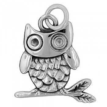 Owl Silver Pendant - PT659