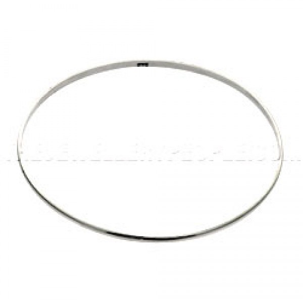 Small Plain Silver Bangle - 2mm Solid