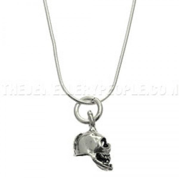 Small Skull Silver Pendant - SK013