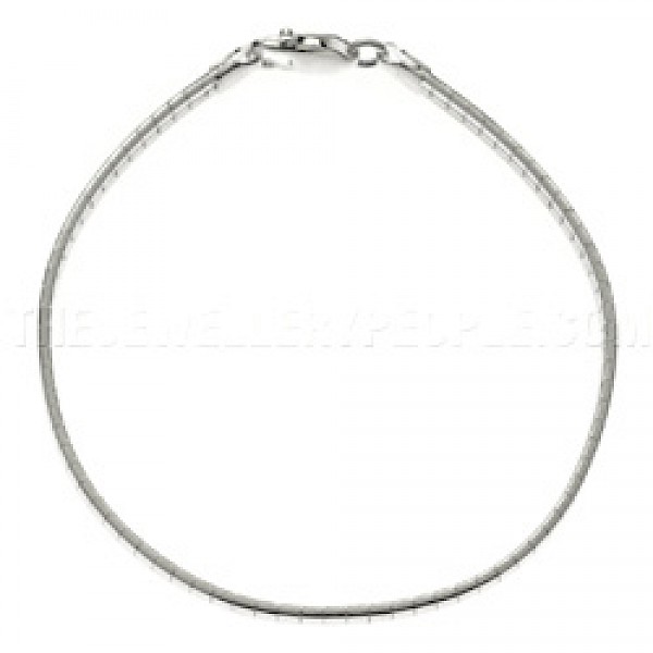 Smooth Line Silver Bracelet - SBT074