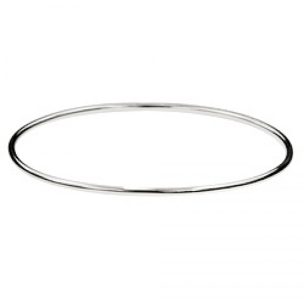 Solid Oval Bangle - 2mm