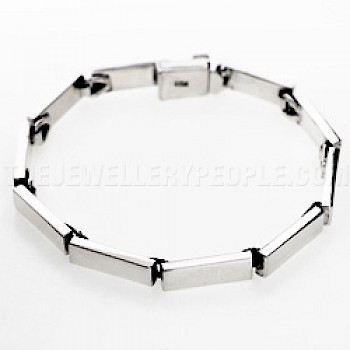 Solid Silver Bar Bracelet