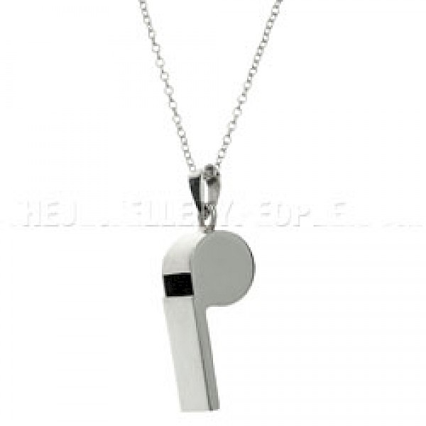 Solid Silver Whistle - ST055