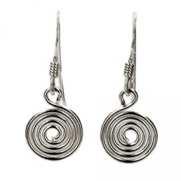 Spiral Silver Earrings