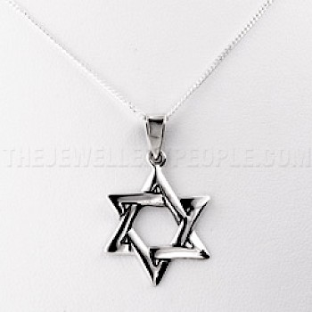 Star of David Silver Pendant - PT534