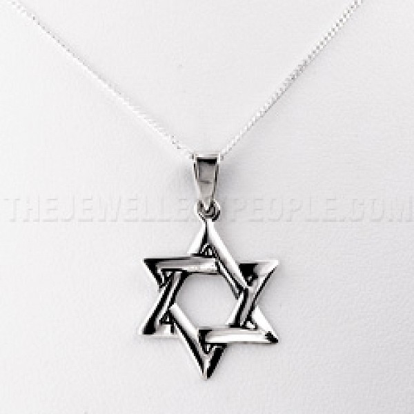Star of David Silver Pendant - PT534