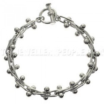 Grapes Silver Bracelet - 5mm Balls