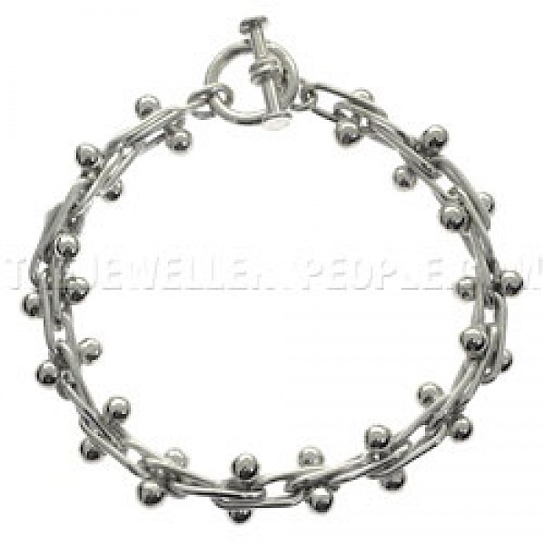 Grapes Silver Bracelet - 5mm Balls