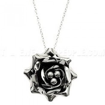 Supreme Rose Silver Pendant