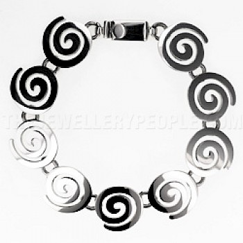 Swirl Silver Bracelet
