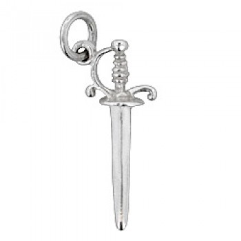 Sword Silver Charm
