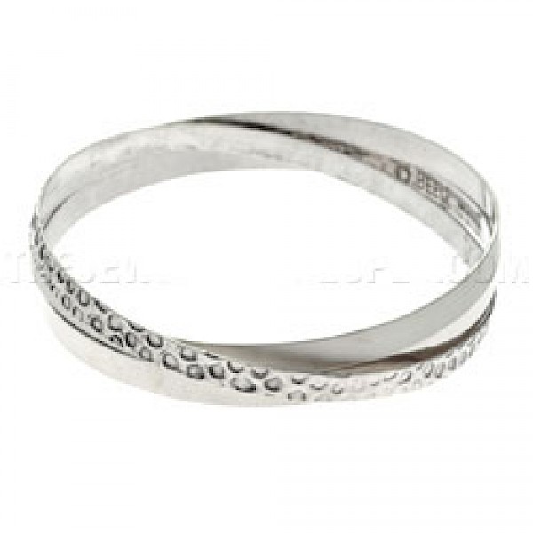 Textured Entwined Bangle