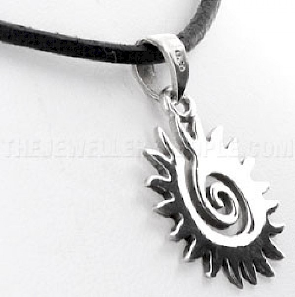 Tribal Sun Silver Pendant - PT405