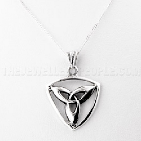 Tribal Triangle Silver Pendant - PT527
