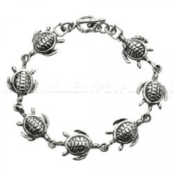 Silver Turtle Bracelet