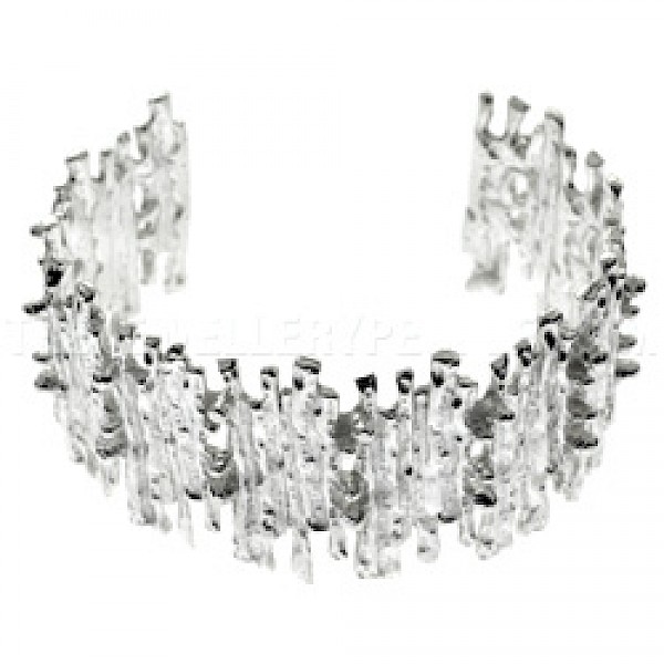 Twigs Silver Cuff Bangle