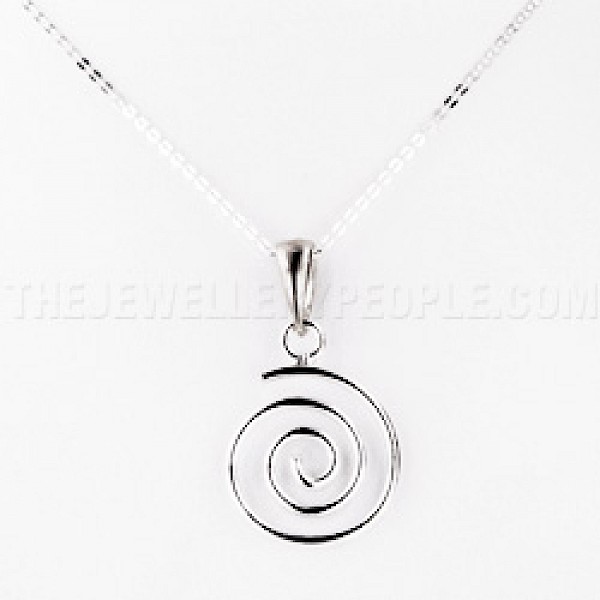 Whirl Silver Pendant - PT323