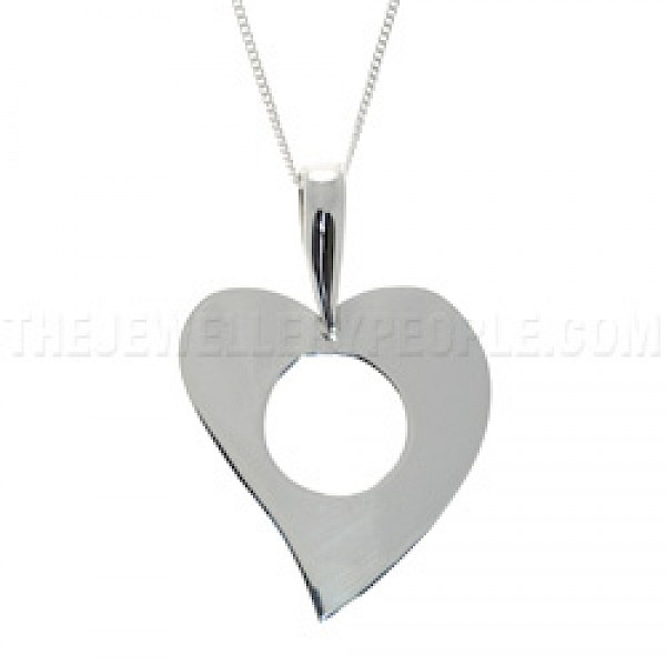 Whole Heart Silver Pendant - PT186