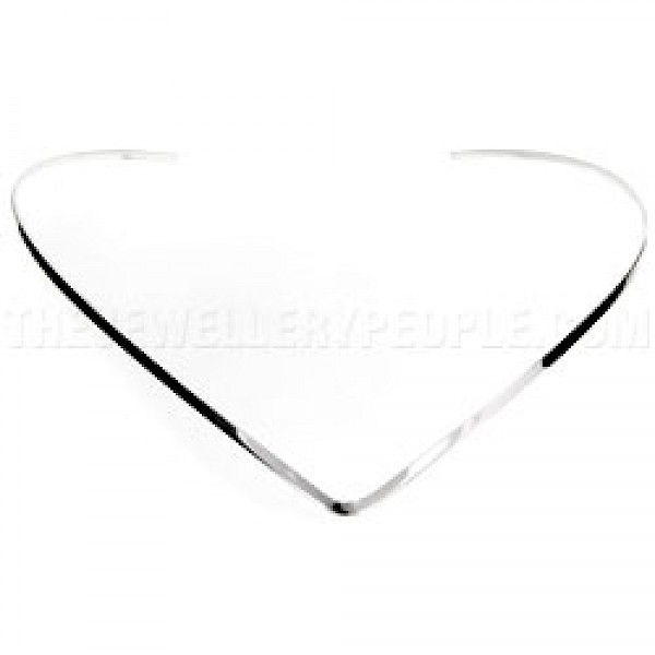 Wishbone Silver Collar - 2.4mm Solid - CR062