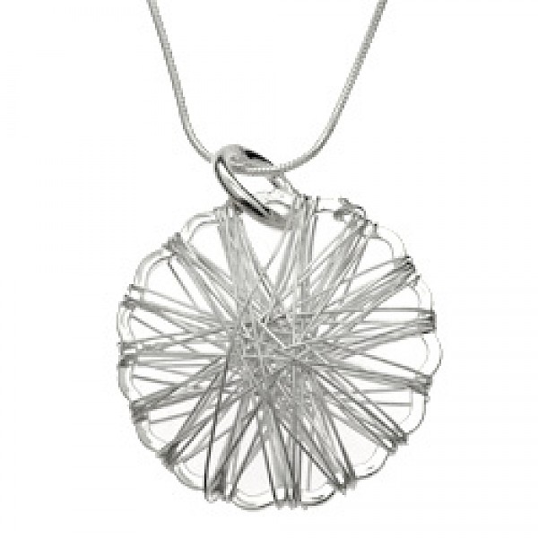 Wrapped Cloud Silver Pendant - PT556