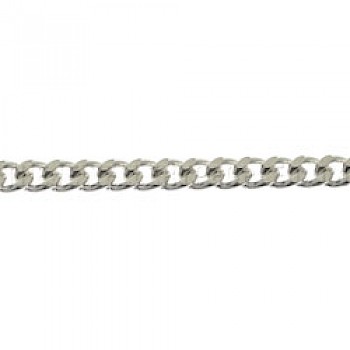 2.4mm Silver Curb Chain - 16" - 29.5" Long - 2356