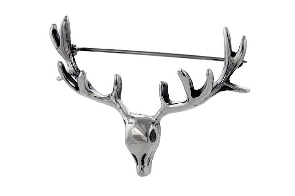 Stags Head Brooch
