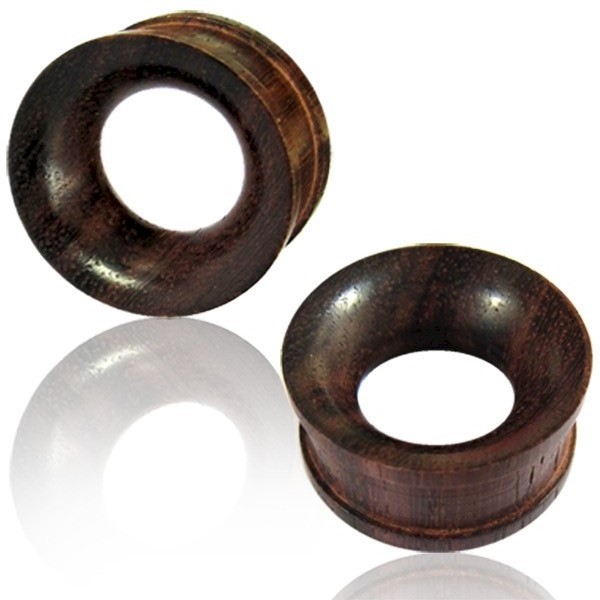NARRA WOOD FLESH TUNNEL - LARGE GAUGES