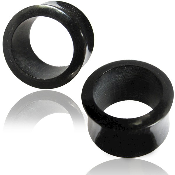 POLISHED NATURAL HORN EYELETS - LARGE GAUGES
