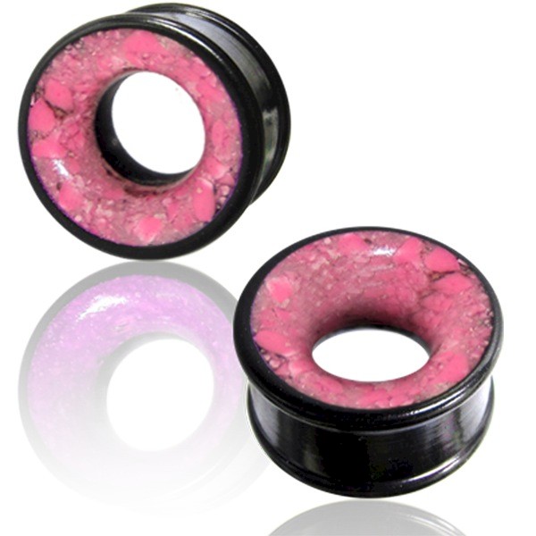 IRONWOOD TUNNEL WITH PINK AGATE INLAY