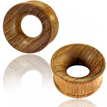 TEAK WOOD FLESH TUNNEL