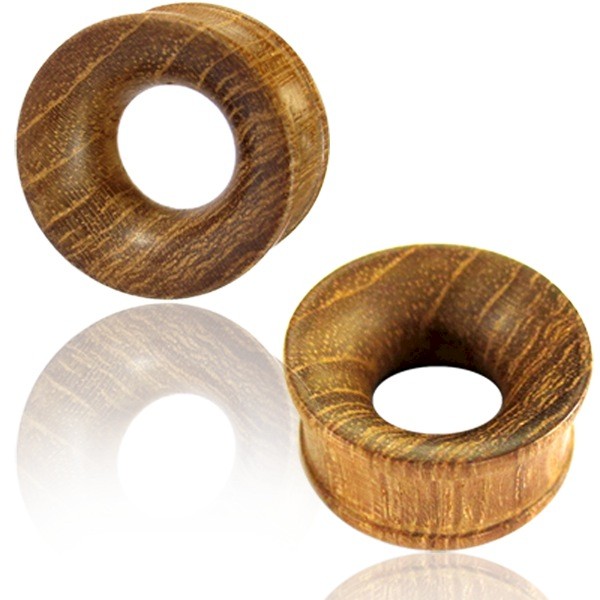 TEAK WOOD FLESH TUNNEL