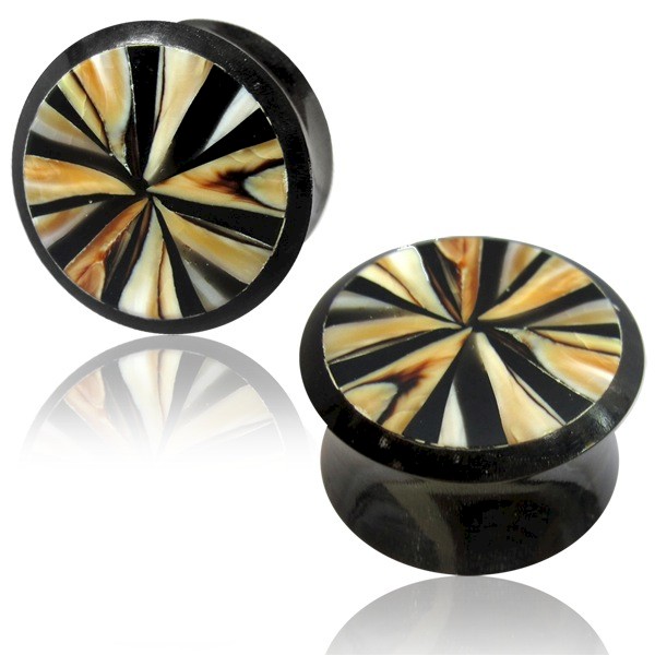 HORN PLUG WITH SHELL INLAY
