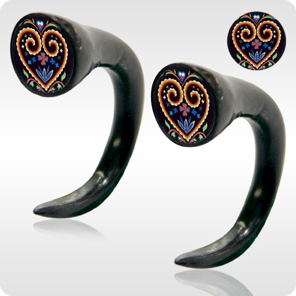 HORN EXPANDER CLAWS - RETRO DESIGNS - HEART