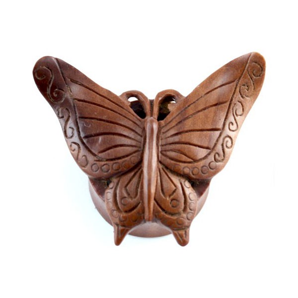 MAJESTIC BUTTERFLY CARVED FLESH PLUG