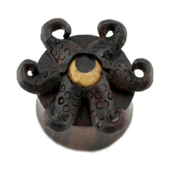 THE DARK KRAKEN CARVED FLESH PLUG